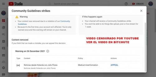 Censura en Youtube